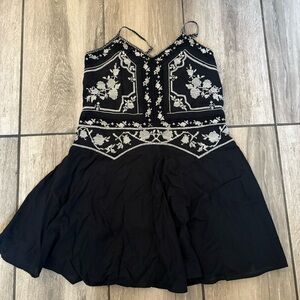 Lucky Brand Black Dress with White Accents